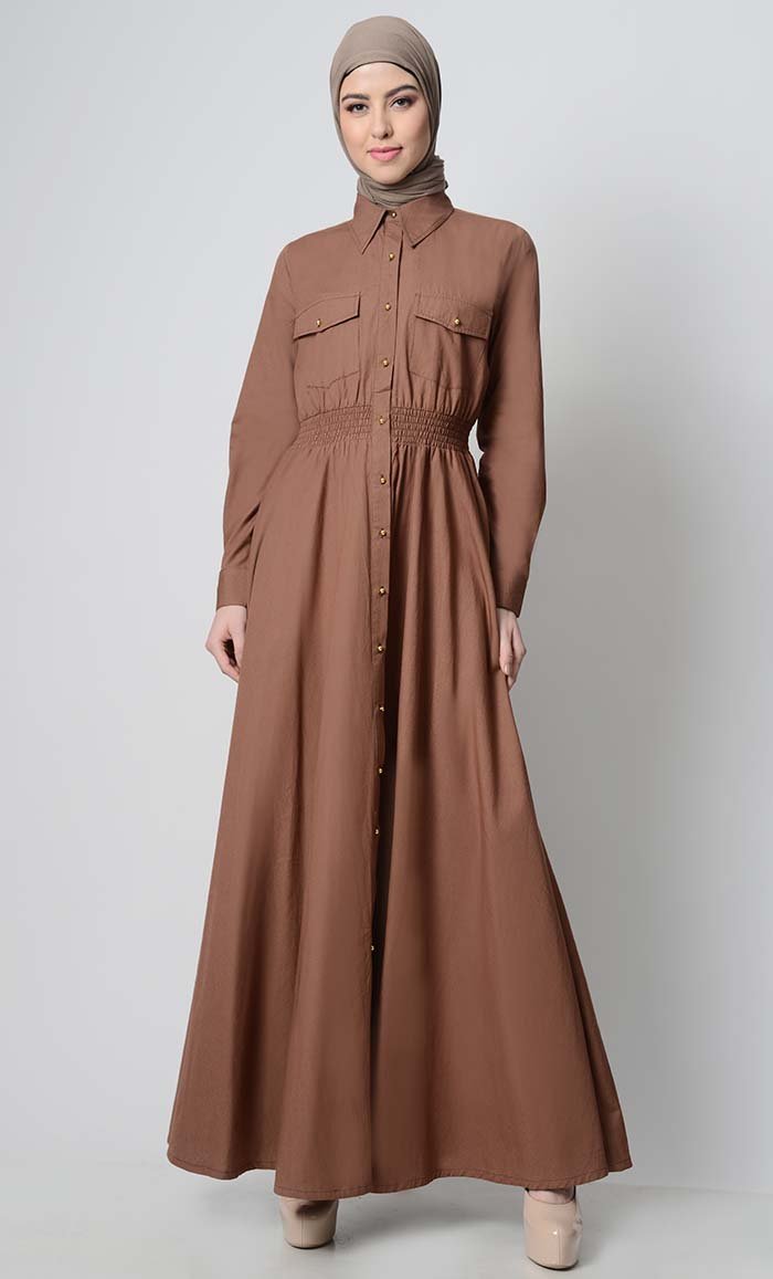 Perfect Everday Button Down Abaya