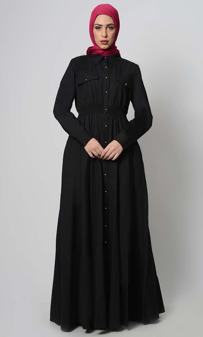 Easy Everday Button Down Abaya