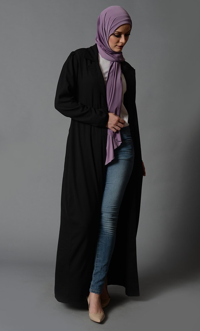 Coat Collar Black Shrug