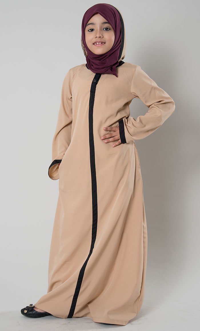 Girls Hooded Abaya