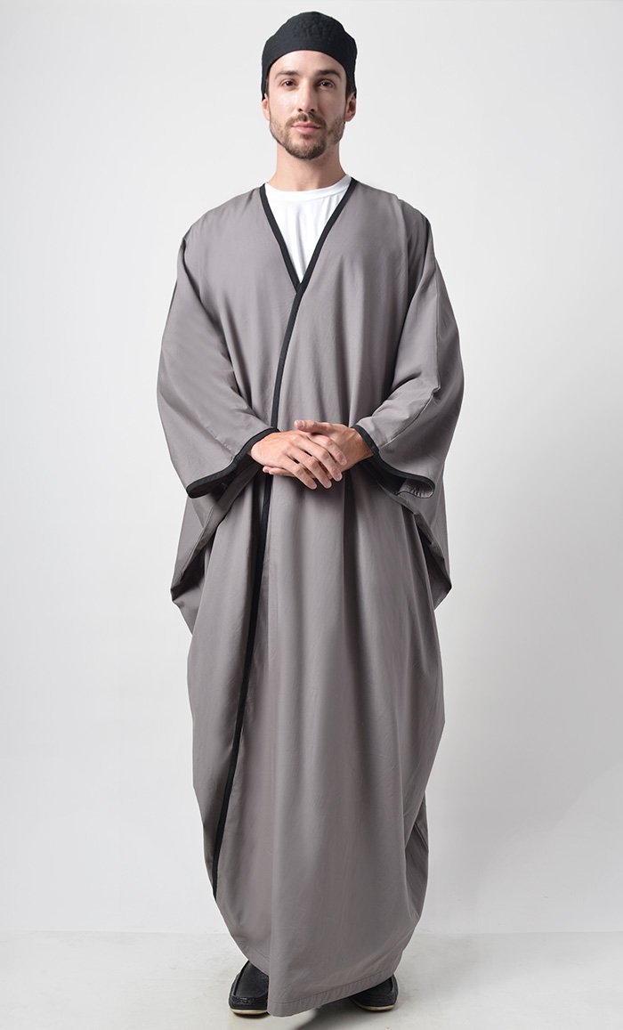 Copy of Prayer Wrap Around Neck Detail Thawb