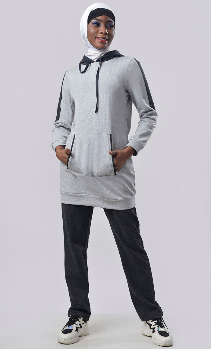 Fleece Hooded Sportswear Set