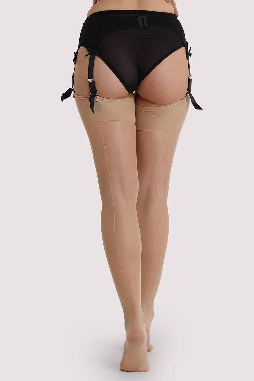 Light Nude Seamed Stockings Regular