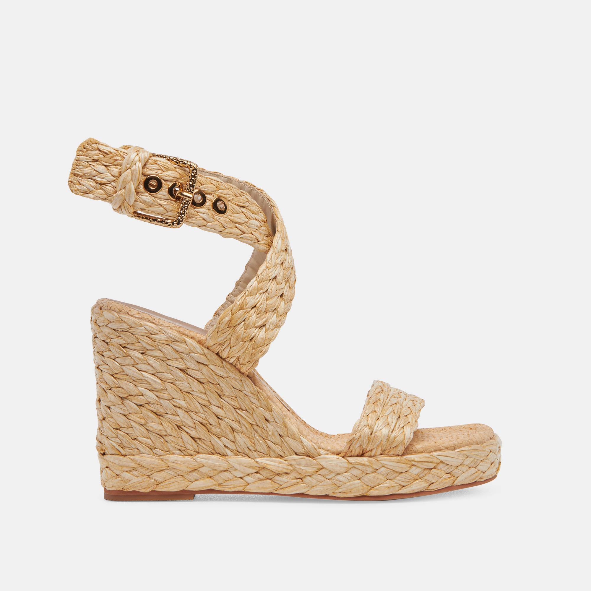 ALDONA WEDGES LT NATURAL RAFFIA