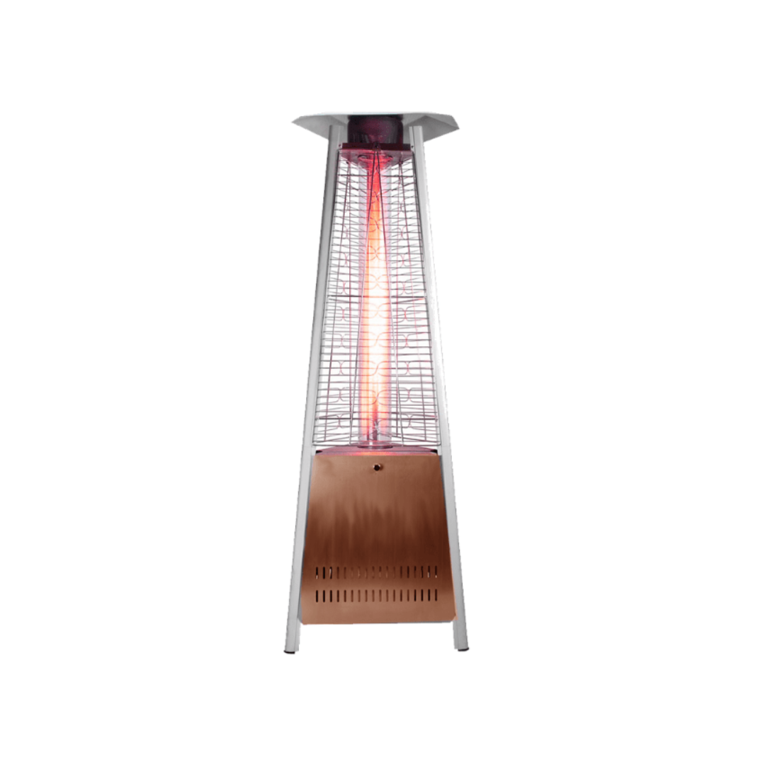 SUNHEAT Extra Tall Decorative Flame Triangle Patio Heater