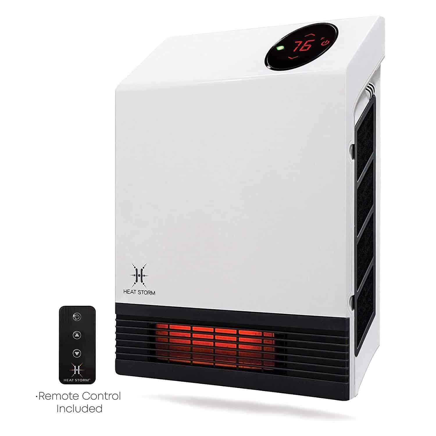 Heat Storm Deluxe Infrared Wall Heaters with Remote Control