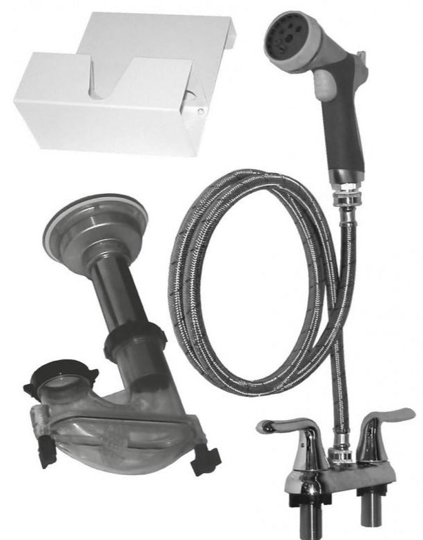 Edemco F679PC Plumbing Kit for Powder Coated Steel Tubs **Lead Time Applies