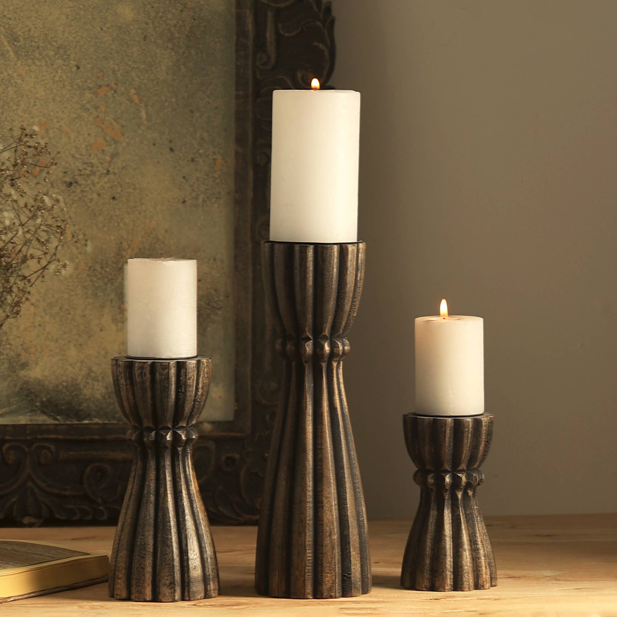 Blanca Candle Holder-L