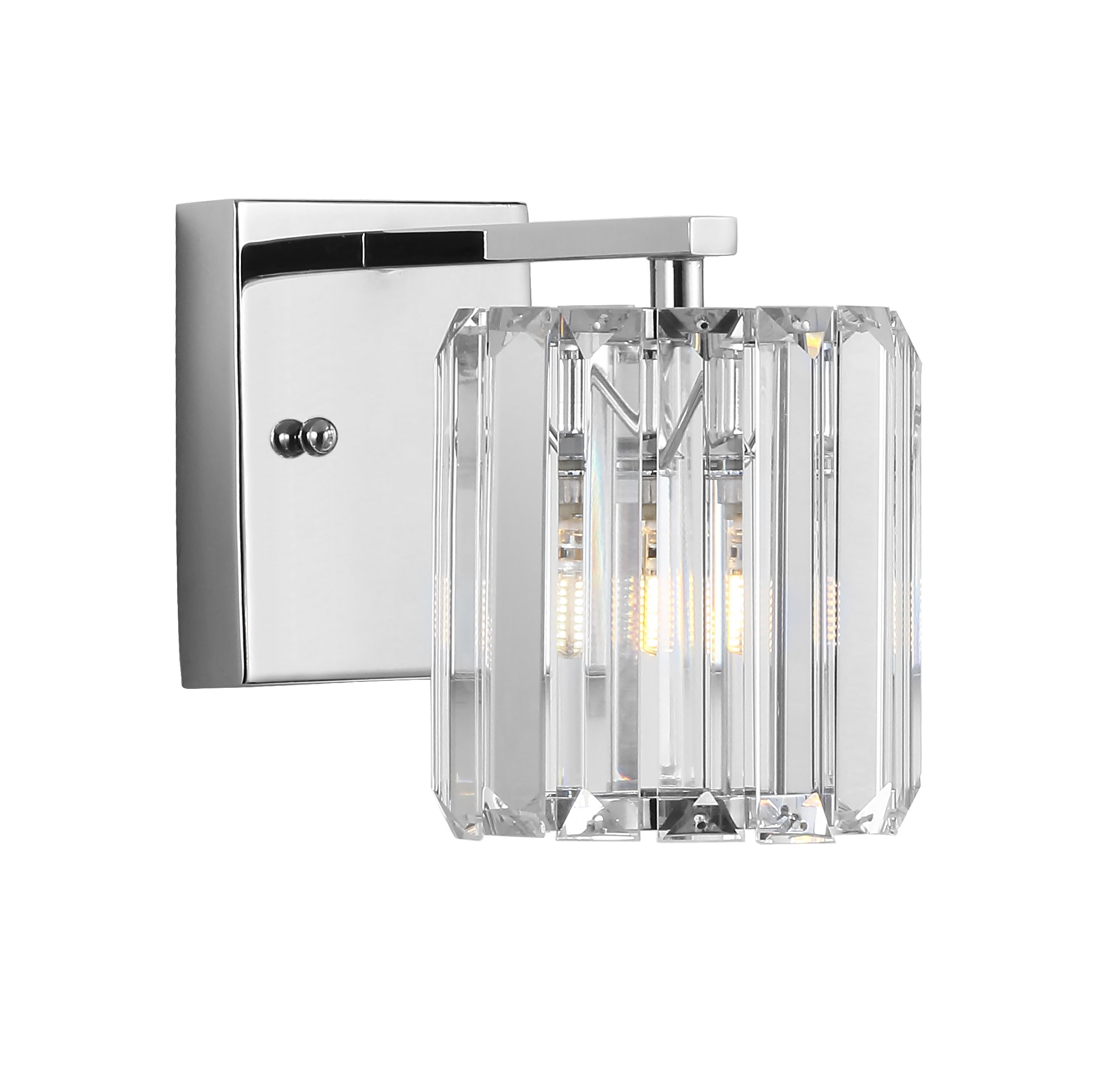 Coco 1-Light Metal/Glass Classic Glam LED Vanity Light