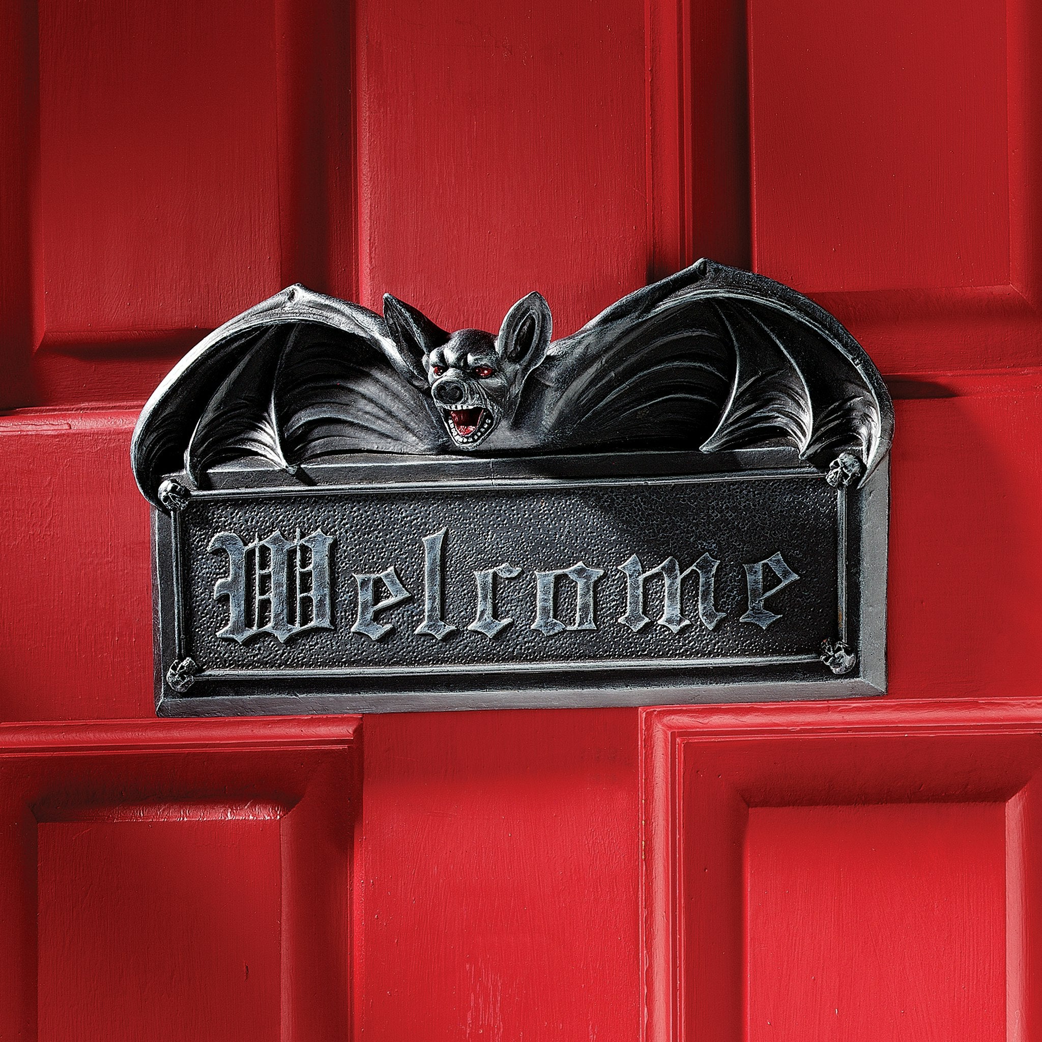 Vampire Bat Welcome Wall Sculpture