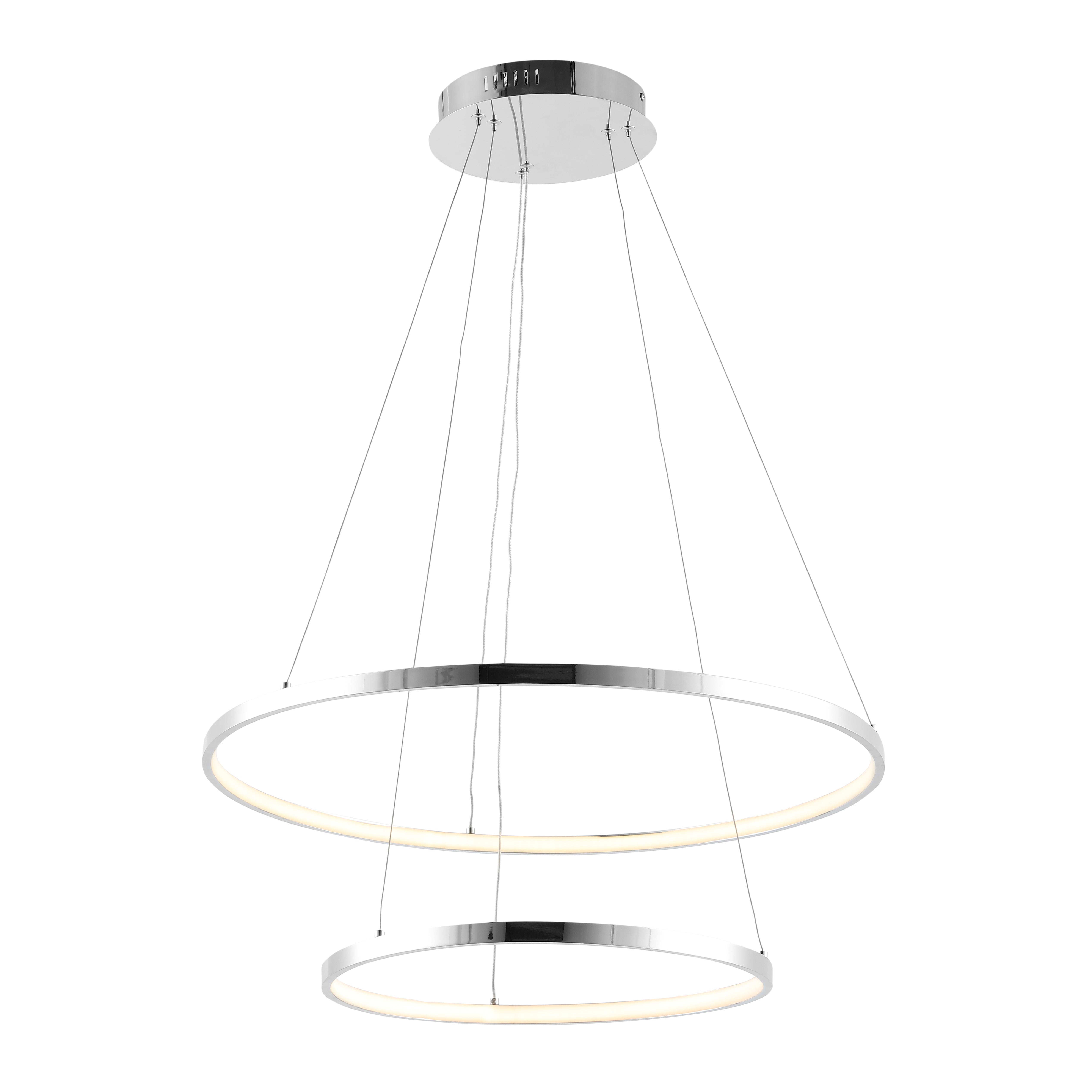 Brice 2-Light Modern Bohemian Iron Integrated LED Pendant