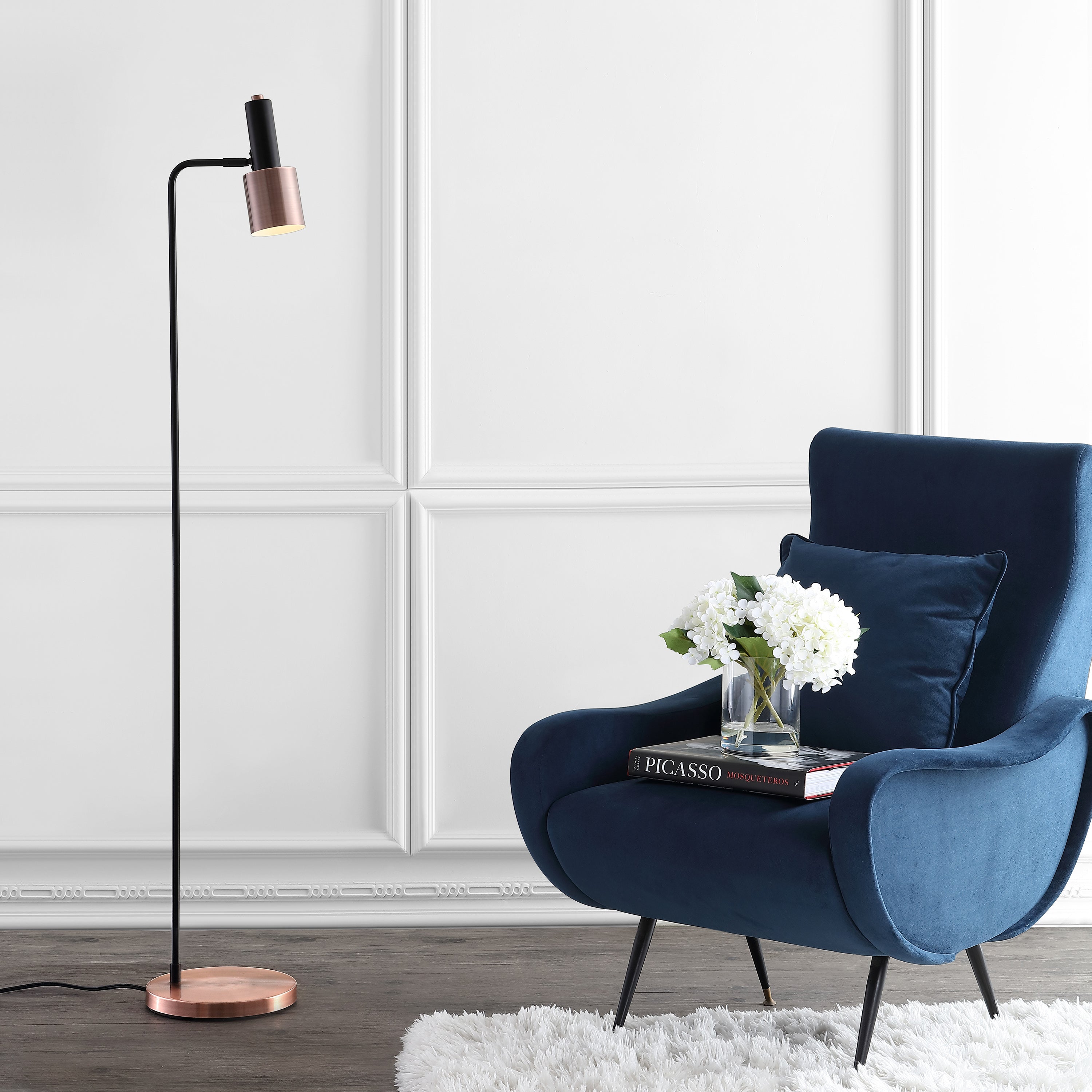 Brady Metal LED Task Floor Lamp