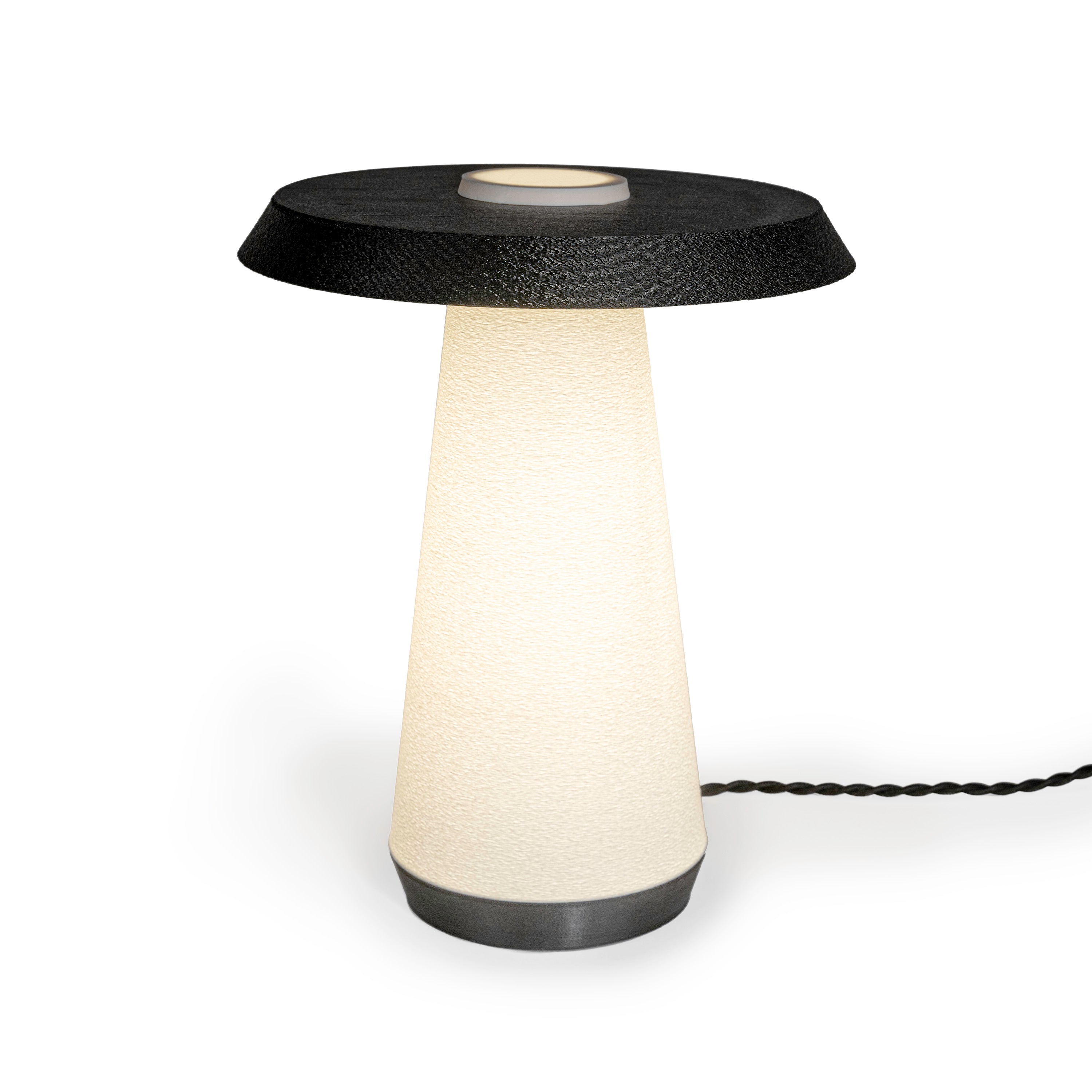 Bruno Mid-Century Minimalist Plant-Based PLA 3D Printed Dimmable LED Table Lamp