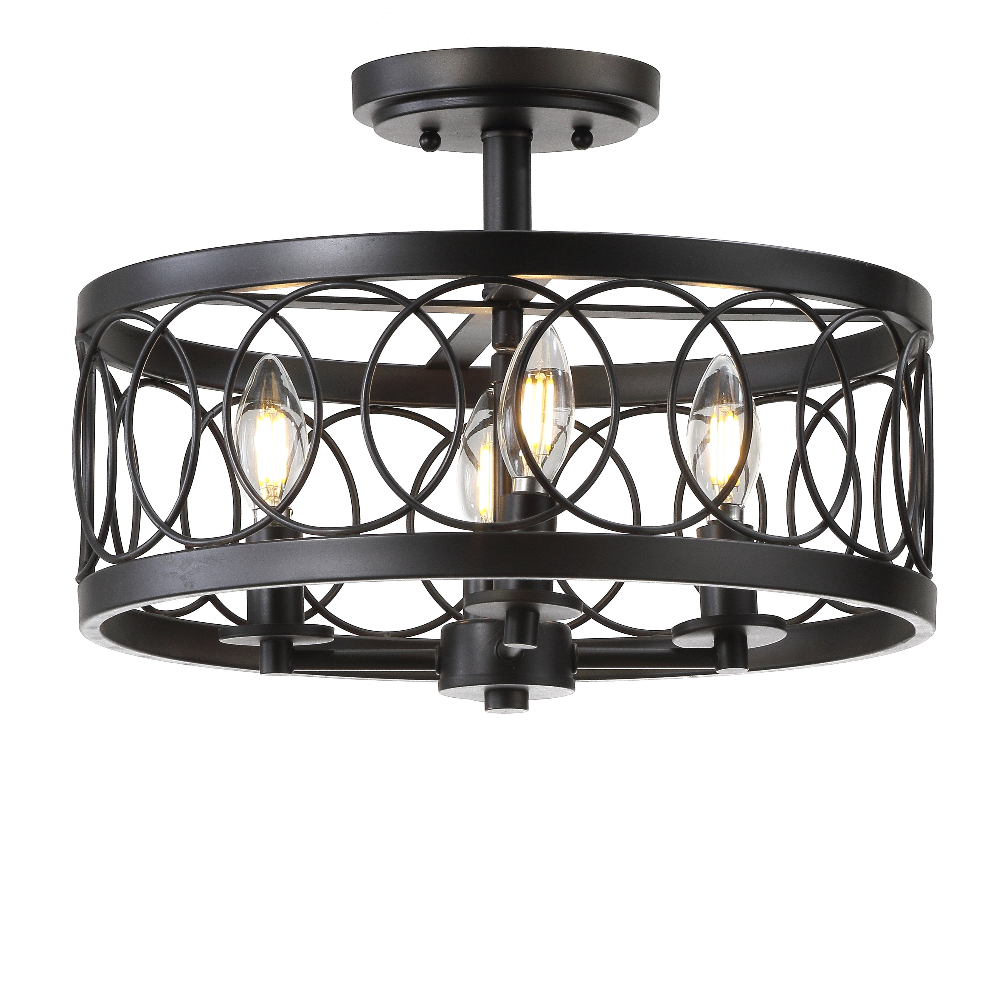 Sylvain Metal LED Semi-Flush Mount