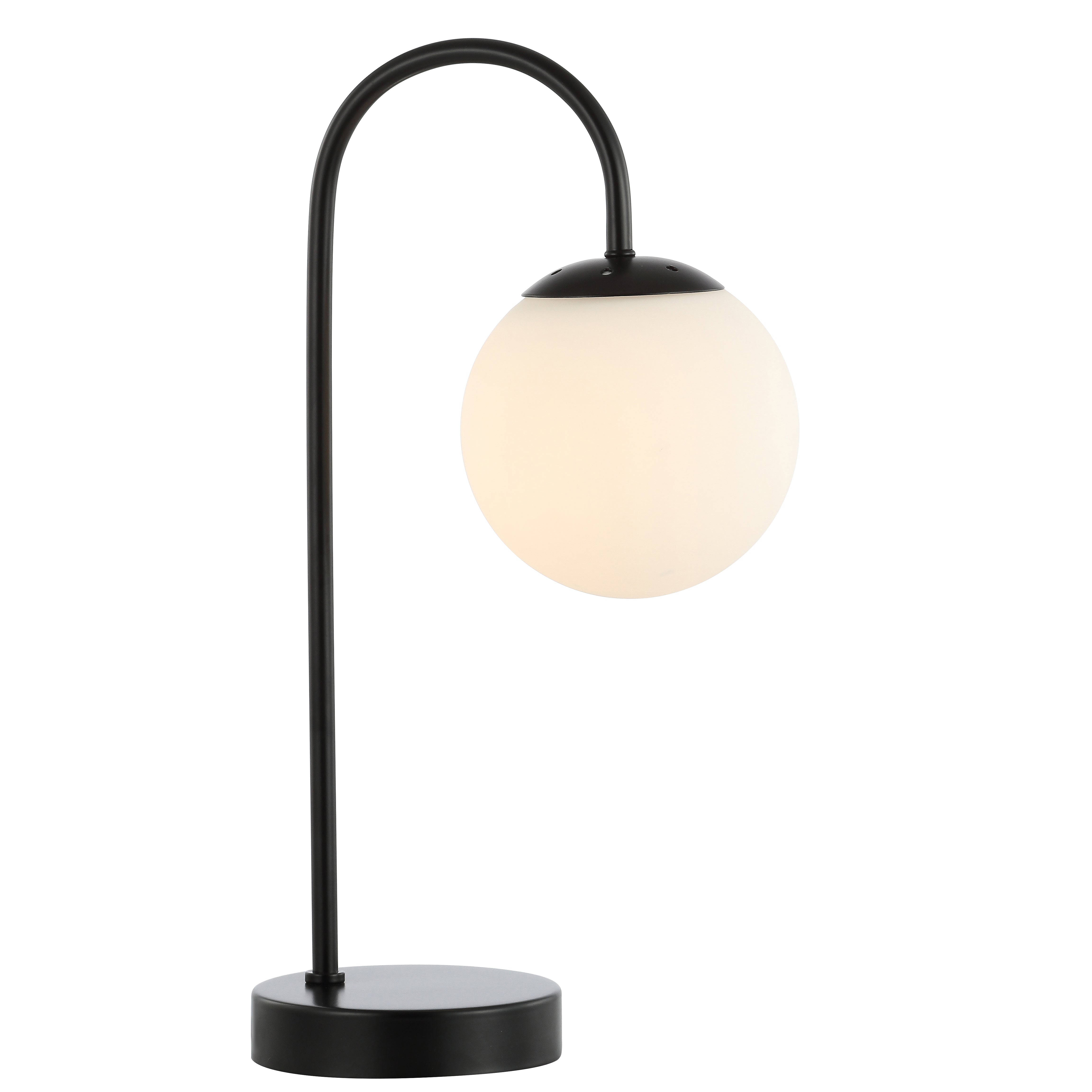 Arco Iron/Glass Minimalist Mid-Century Globe LED Table Lamp