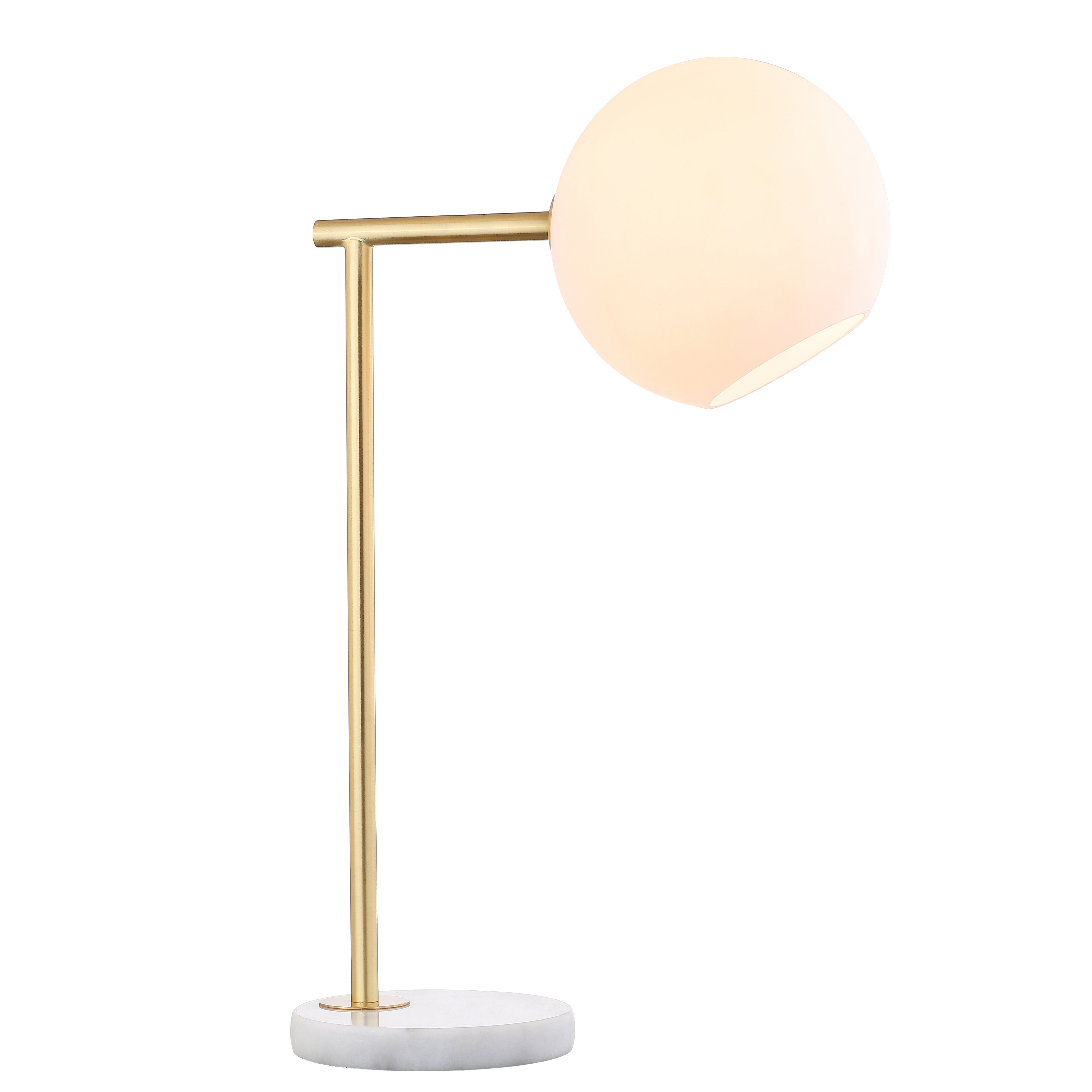 Charles Contemporary Modern Metal/Marble LED Table Lamp