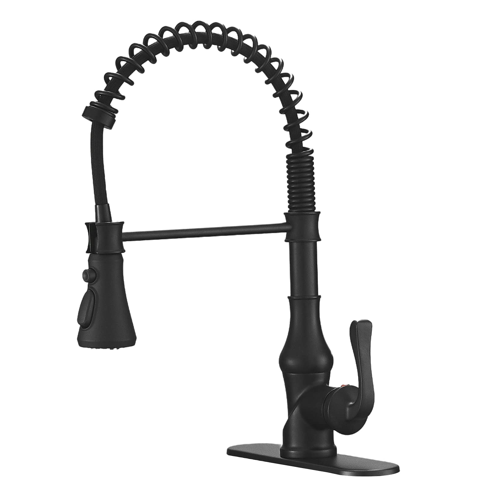 3 Spray Pull-Down Sprayer Kitchen Faucet Black