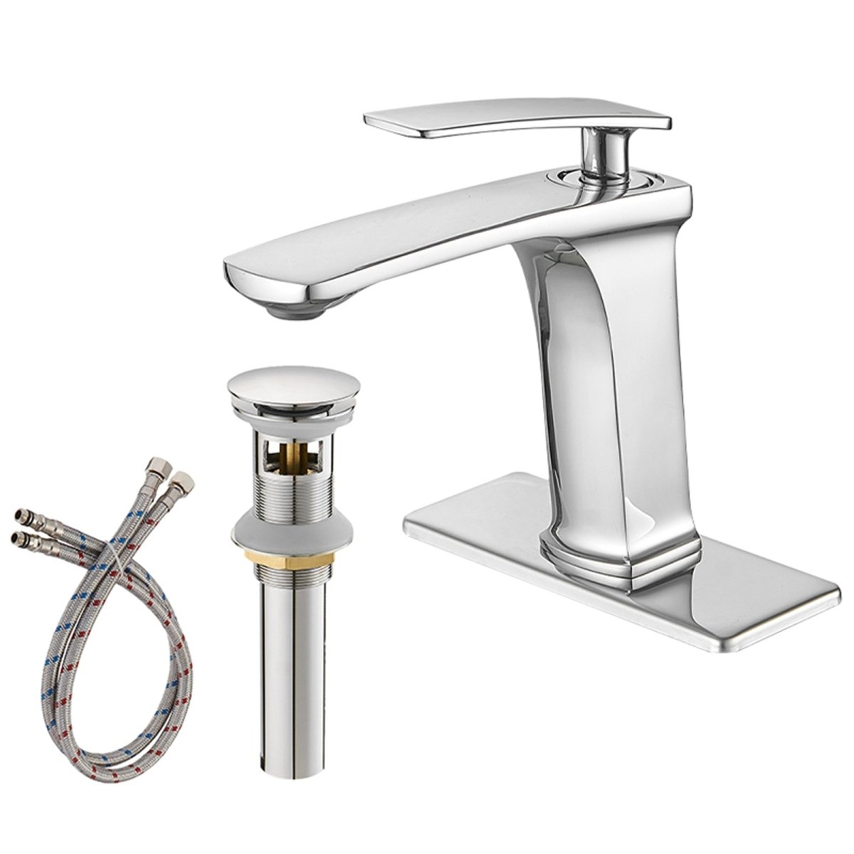 Single Hole Single-Handle Bathroom Faucet in Chrome