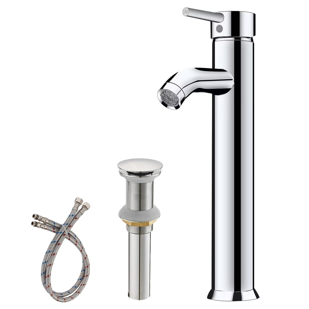 Single Hole Single Handle Bathroom Vessel Sink Faucet Chrome