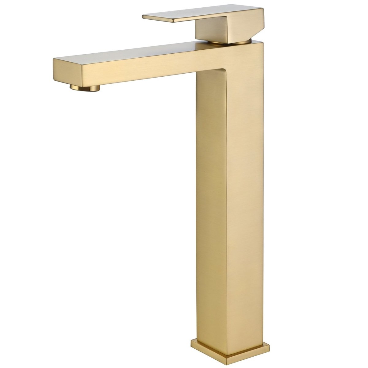 Single Hole Single Handle Bathroom Sink Faucet Brushed Gold