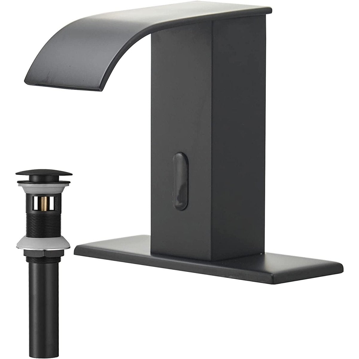 DC Battery Powered Touchless Bathroom Faucet Matte Black