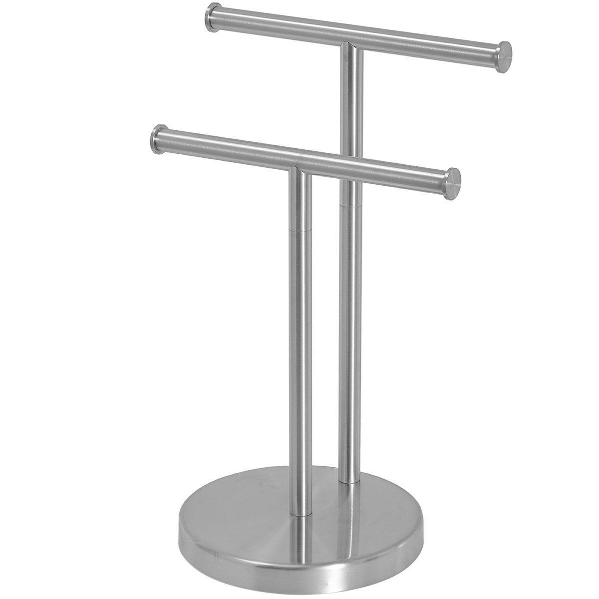 Toilet Paper Holder with 2-Tier Hand Towel Racks Nickel