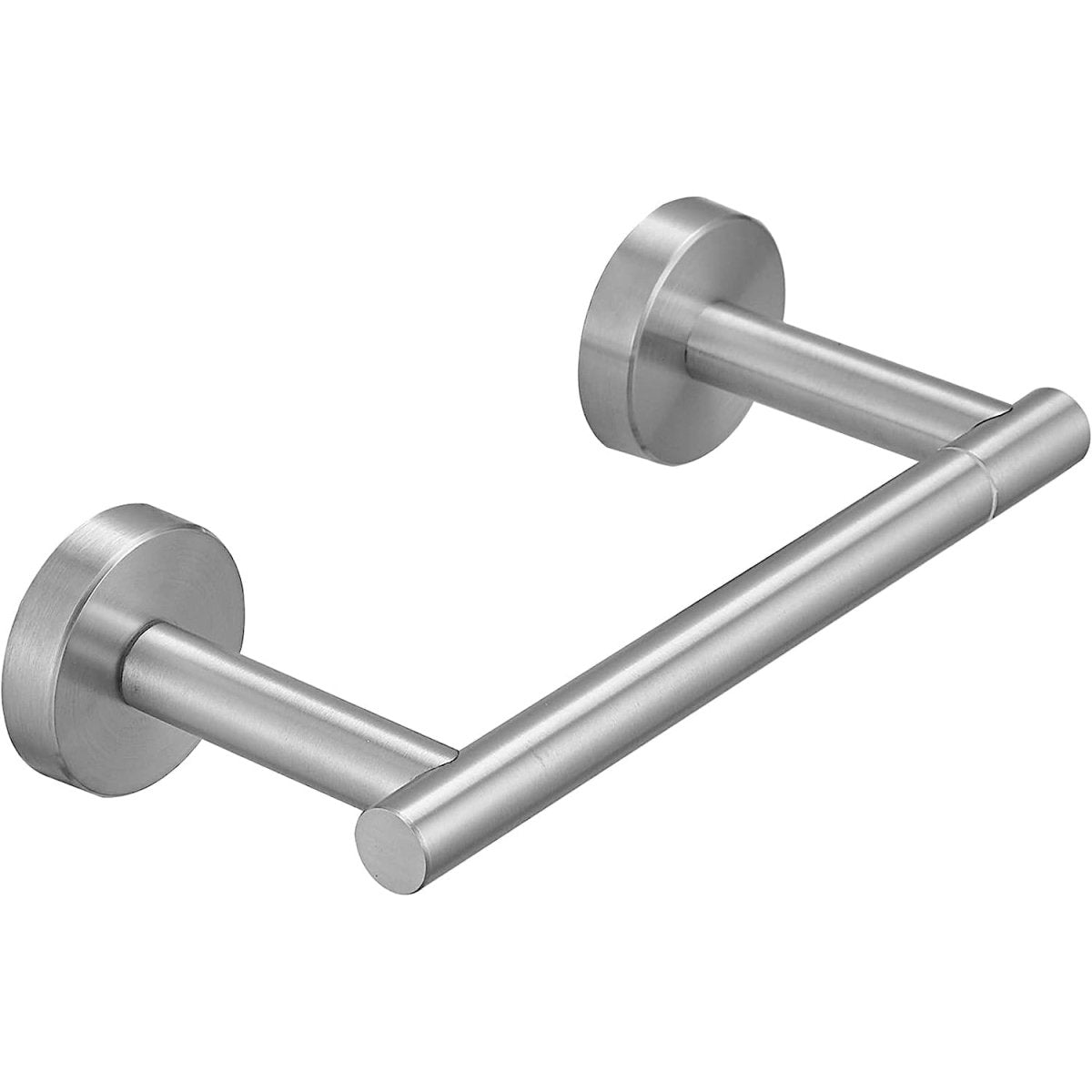 Double Post Pivoting Toilet Paper Holder in Brushed Nickel