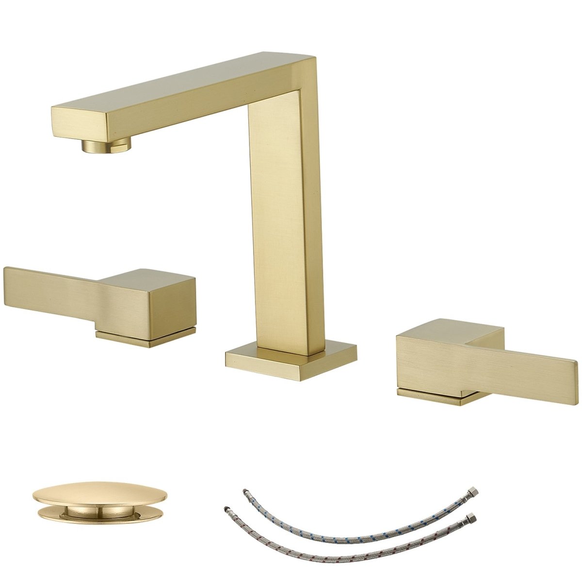 8 in. Water-Saving with Drain Kit Bathroom Faucet Gold