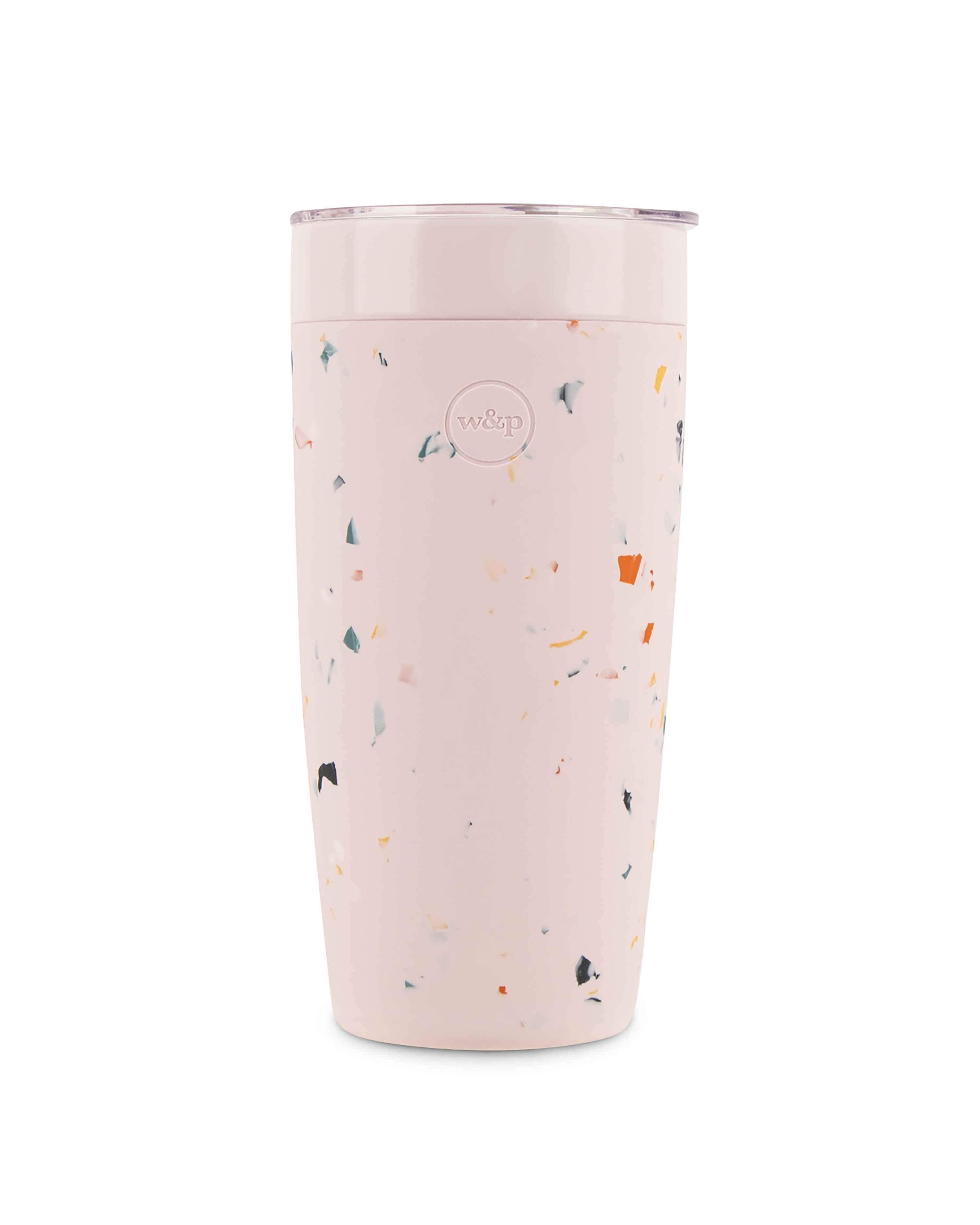 Insulated Tumbler / Terrazzo Blush, 20 Oz / Double-Wall, Vacuum-Insulated Keeps Drinks Hot for 12 Hours and Cold for 24 Hours / Porter by W&P