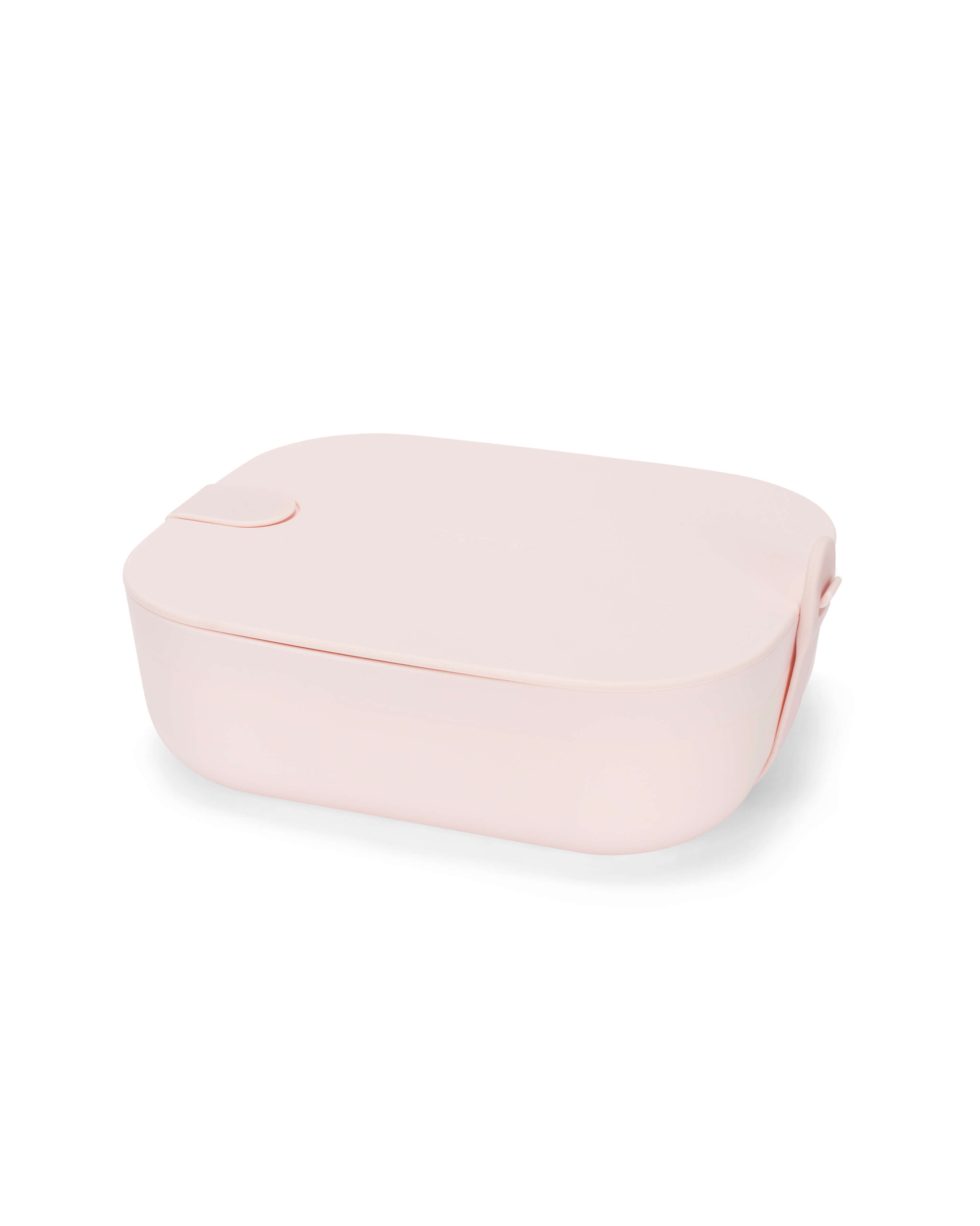 Bento Box / Eco-Friendly Silicone / Freezer, Dishwasher & Microwave Safe (Blush Pink) / Porter by W&P