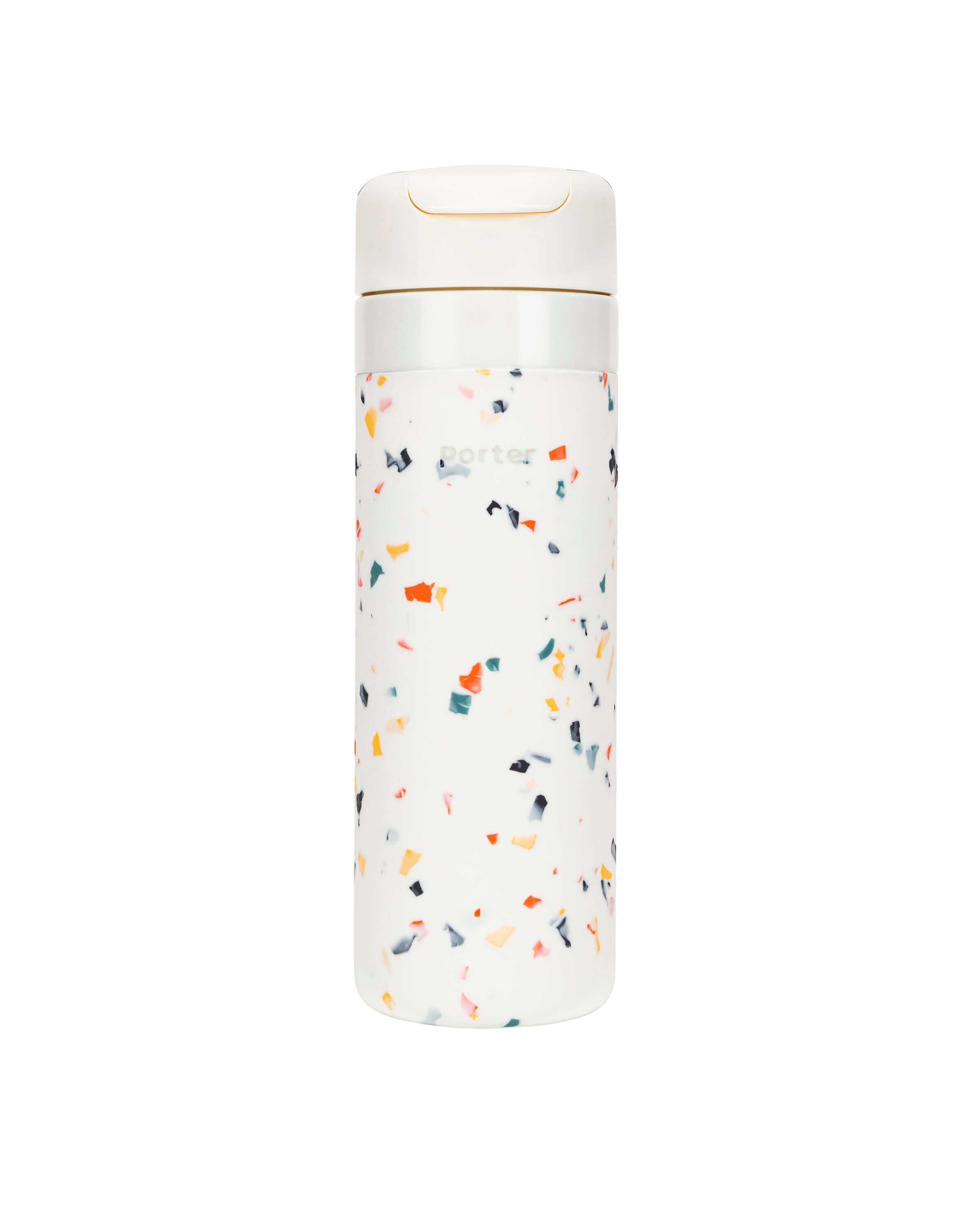 Insulated Travel Ceramic Reusable Ceramic Reusable Bottle (Terrazzo Cream, 20 Oz.) /  (Terrazzo Cream, 12 Oz.) /  / Porter by W&P