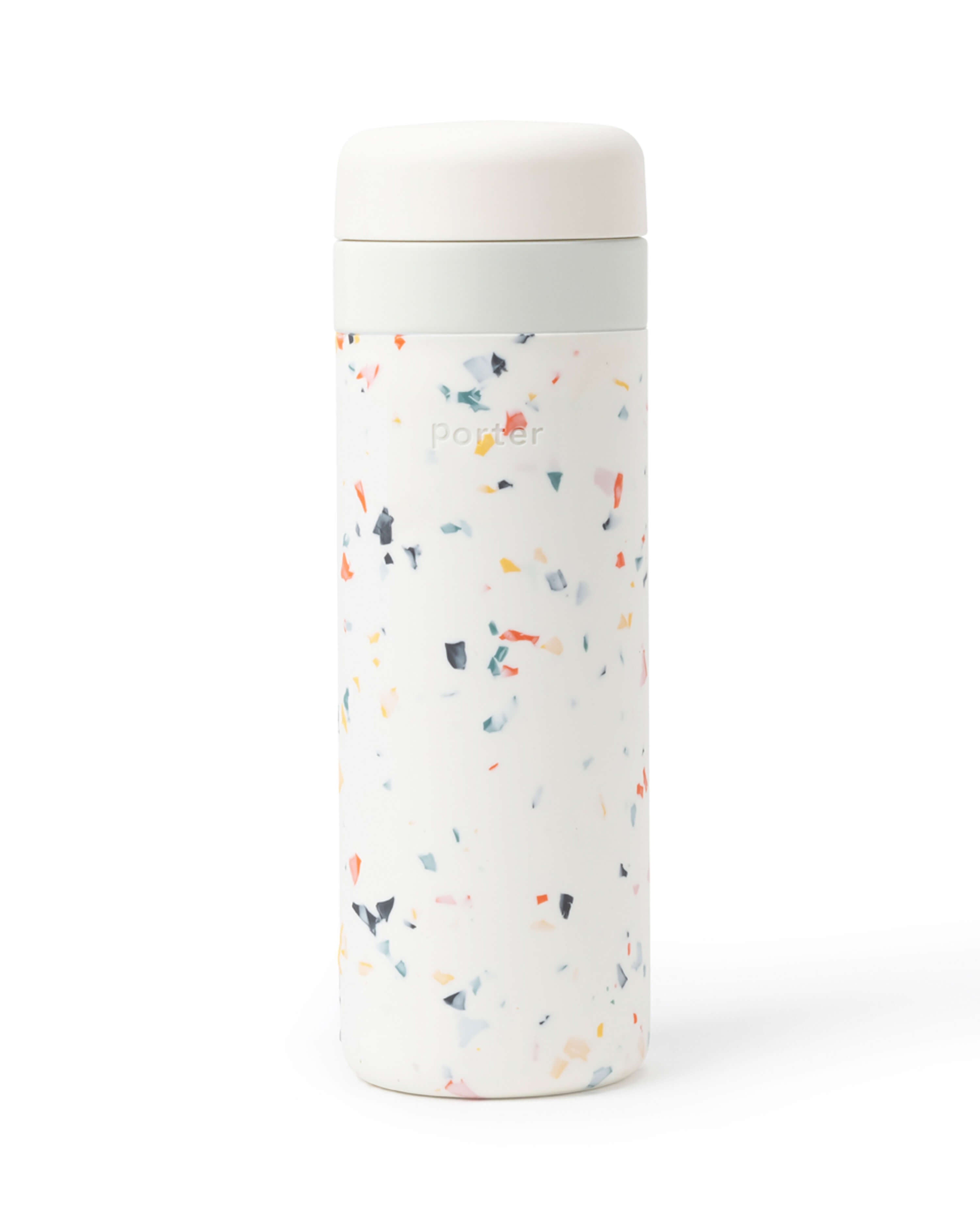 Insulated Ceramic Reusable Ceramic Reusable Bottle (Terrazzo Cream, 20 Oz.) /  (Terrazzo Cream, 12 Oz.) /  / Porter by W&P