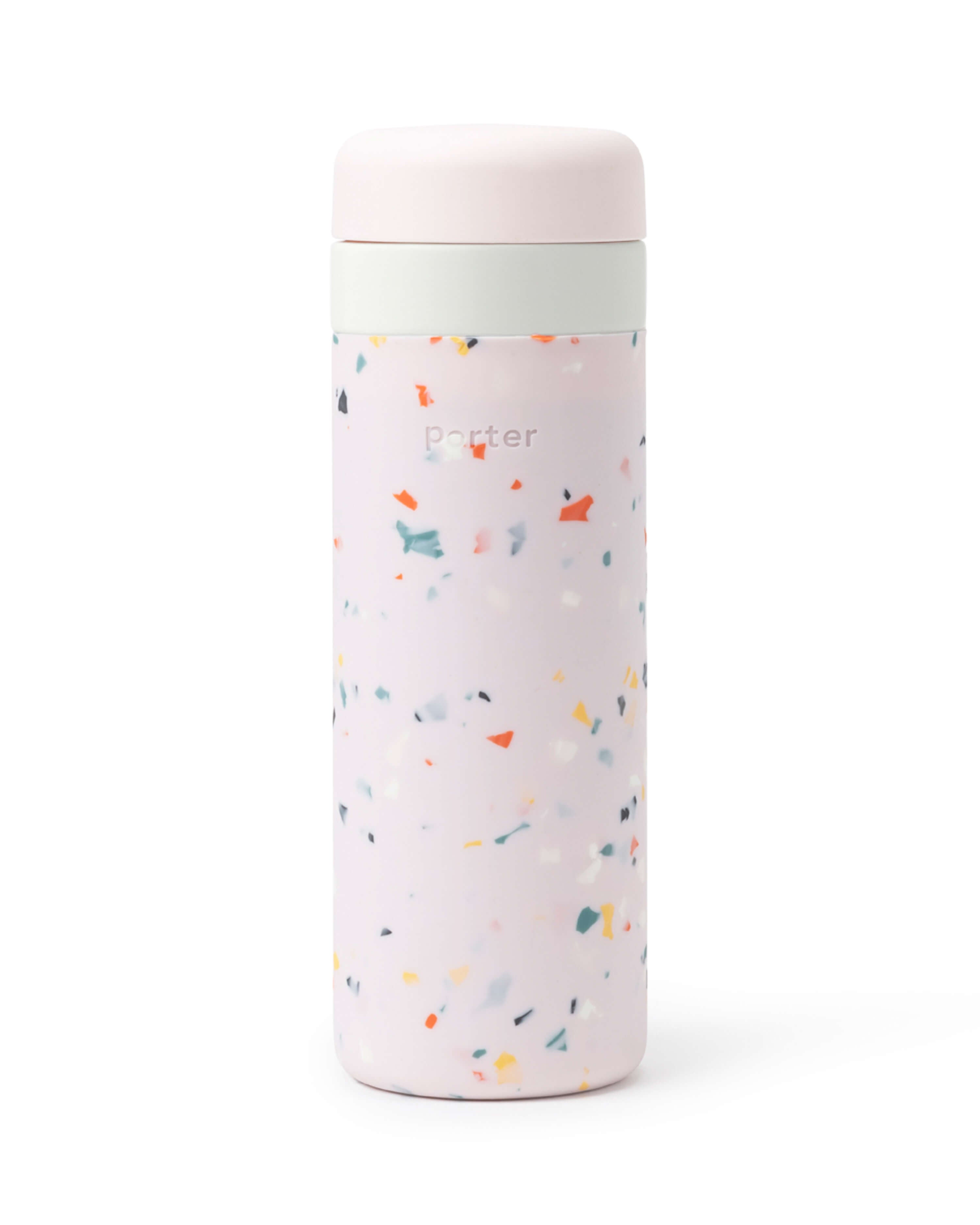 Insulated Ceramic Reusable Ceramic Reusable Bottle (Terrazzo Blush, 20 Oz.) /  (Terrazzo Blush, 12 Oz.) /  / Porter by W&P