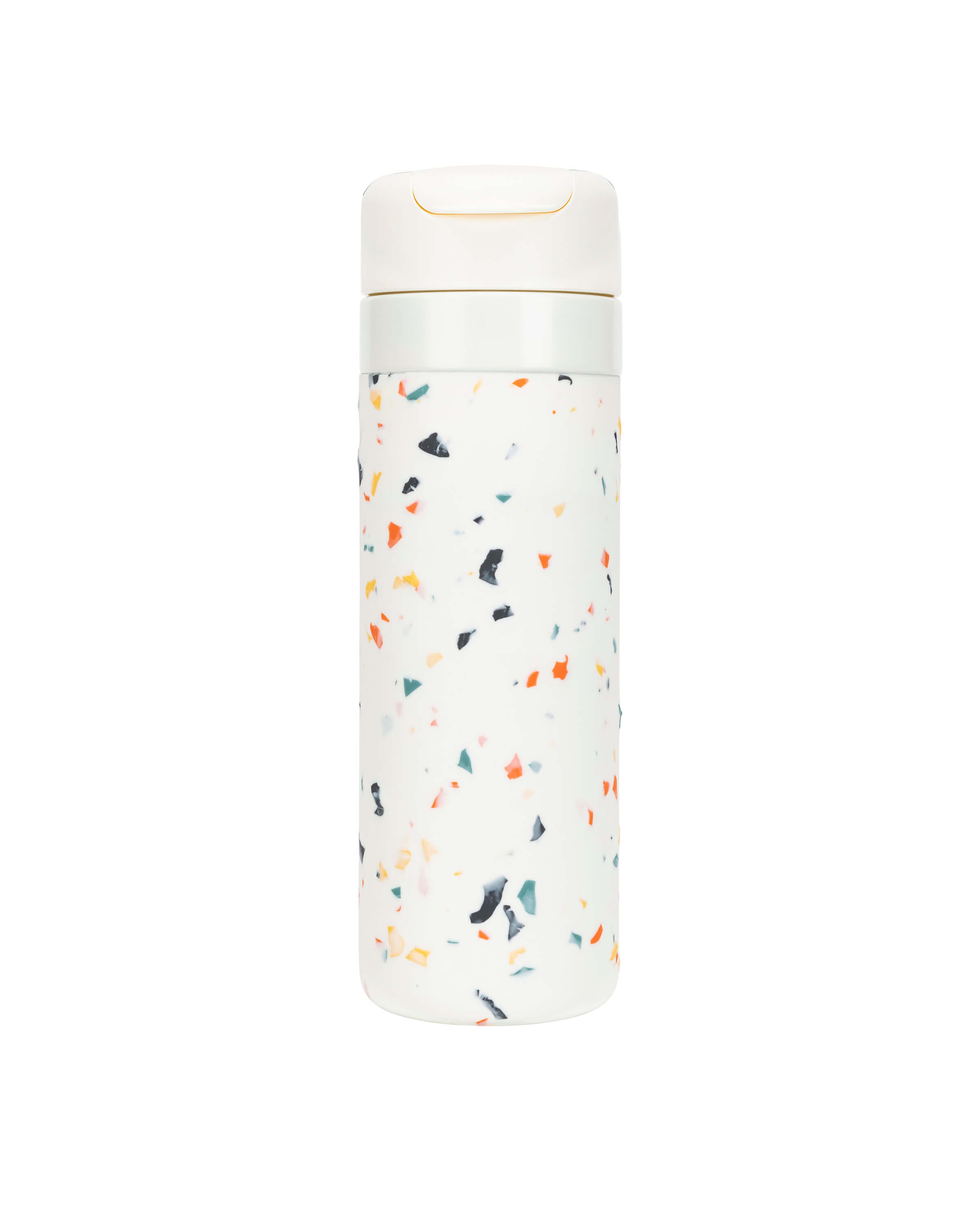 Personalized Insulated Travel Ceramic Reusable Ceramic Reusable Bottle (Terrazzo Cream, 20 Oz.) /  (Terrazzo Cream, 12 Oz.) /  / W&P