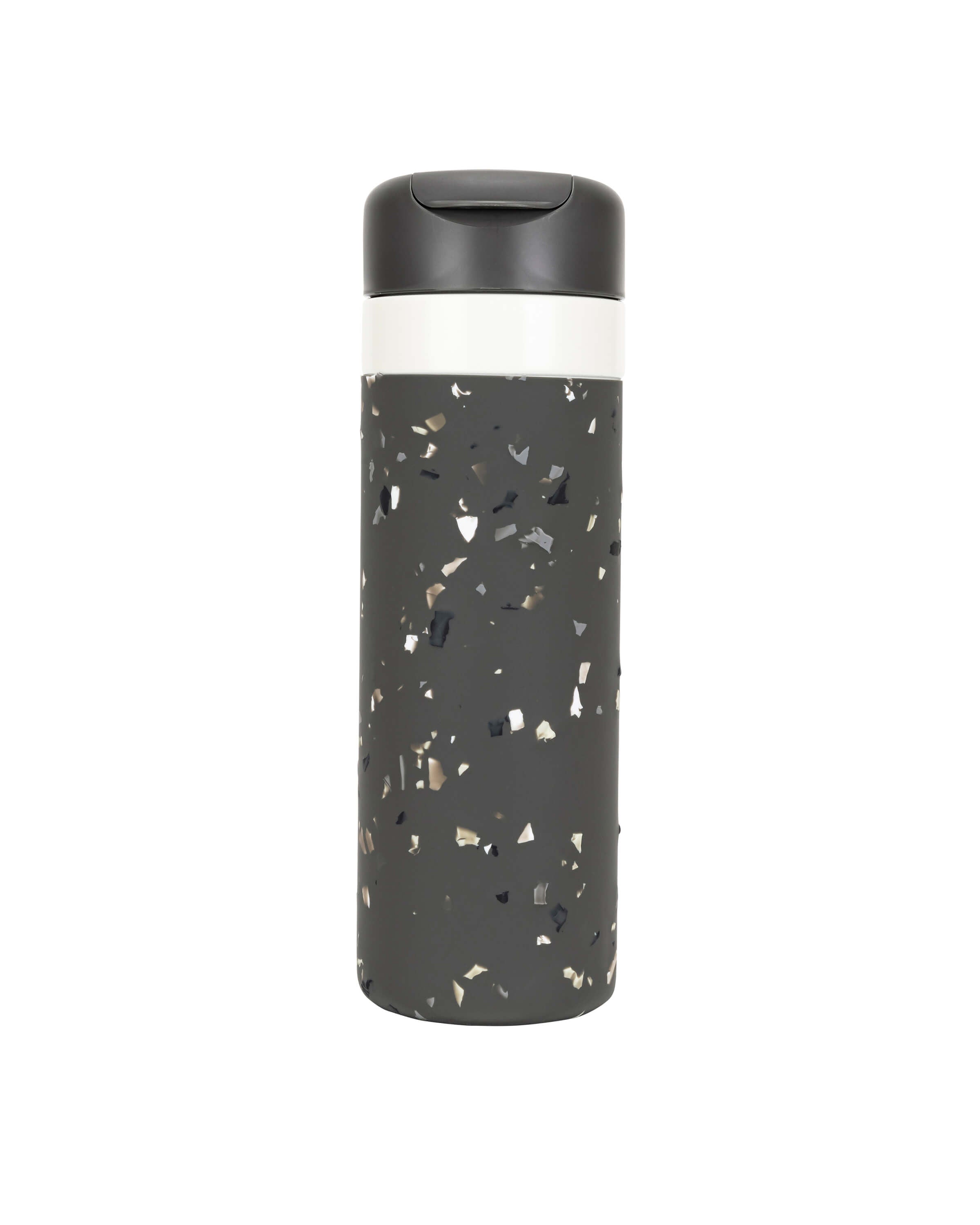 Personalized Insulated Travel Ceramic Reusable Ceramic Reusable Bottle (Terrazzo Charcoal, 20 Oz.) /  (Terrazzo Charcoal, 12 Oz.) /  / W&P