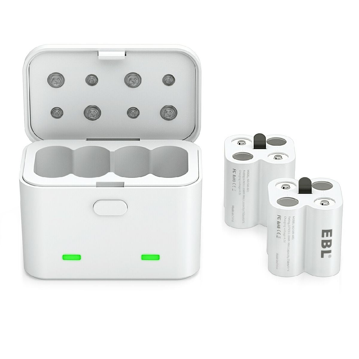 EBL CR123A Arlo Wireless Security Cameras Batteries 2 Packs and Battery Charger