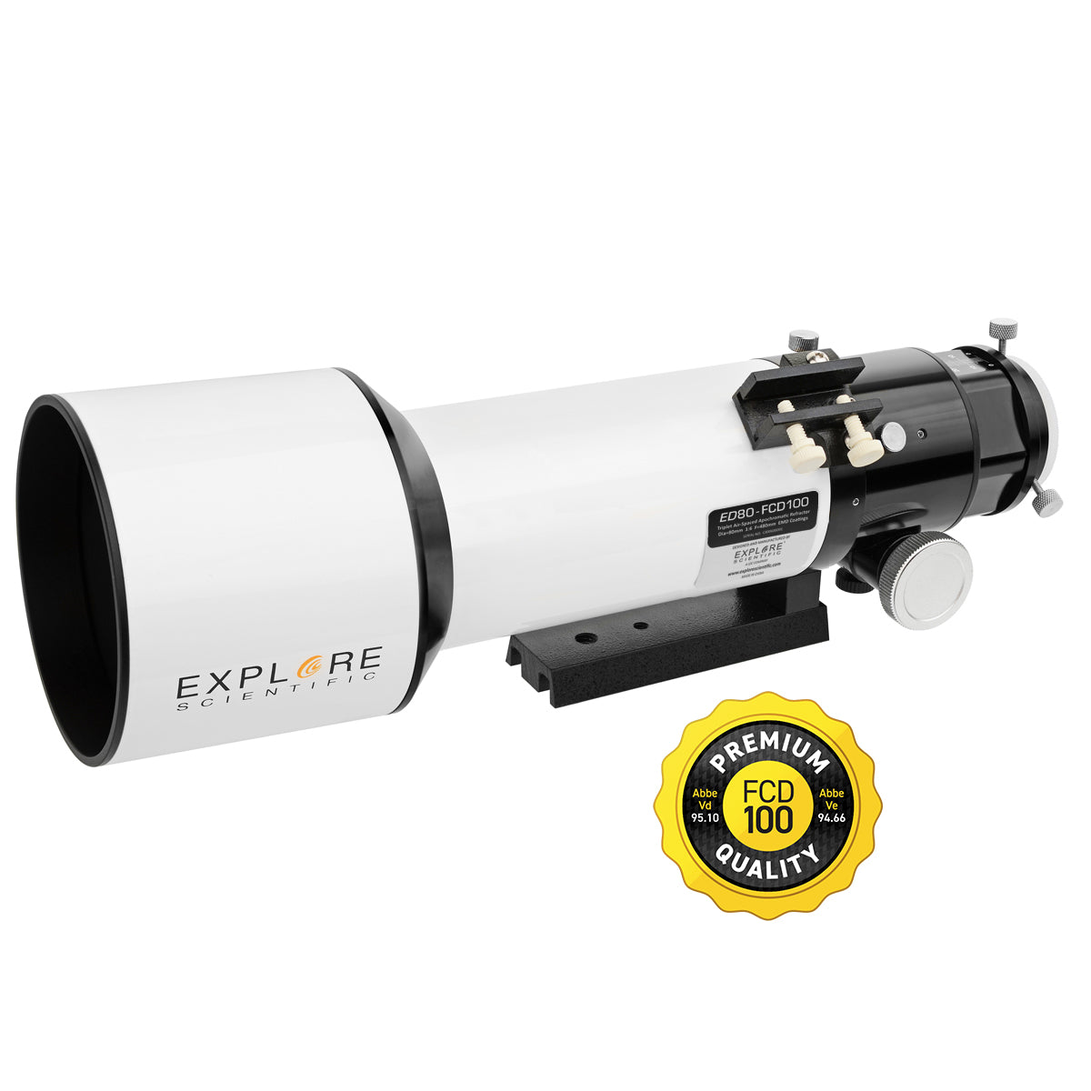 Explore Scientific ED80-FCD100 Series Air-Spaced Triplet Refractor - FCD100-0806-01